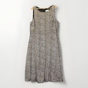 Leopard Dress 18 Sleeveless Maxi Animal Print Cinched Flattering‎ Mob Wife NWT